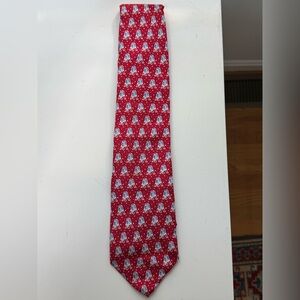 Vineyard Vines Red New England Patriots Tie